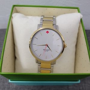 Kate Spade Watch Silver Gold Pre-owned (needs new battery)